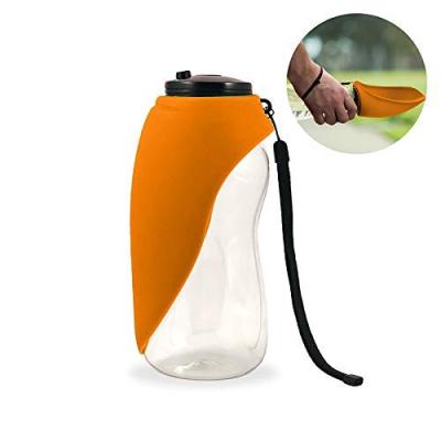 China Non-automatic Dog Bottle Travel Water Bottle Water Bottle with Collapsible Dog Bowl Portable Pet Water Dispenser for Traveling and Walking for sale