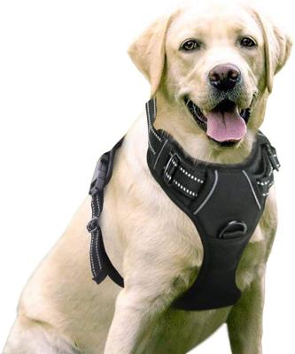 China Padded Dog Harness No-Pull Pet Harness with 2 Leash Clips Adjustable Padded Dog Vest Reflective Pet with Easy Control for Large Dogs for sale