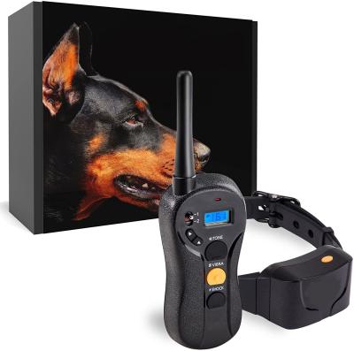 China Viable Dog Training Shock Collar for Dogs with Rechargeable and Waterproof Remote Training Dog Vibration Electric Shock Sound Signal Collar for sale