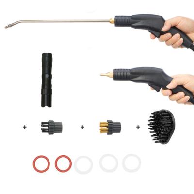 China Viable Wholesale 1 Steam Cleaner Set Parts With 5 Brushes 5 Sealing Ring Replaceable Steam Smart Spray Gun for sale