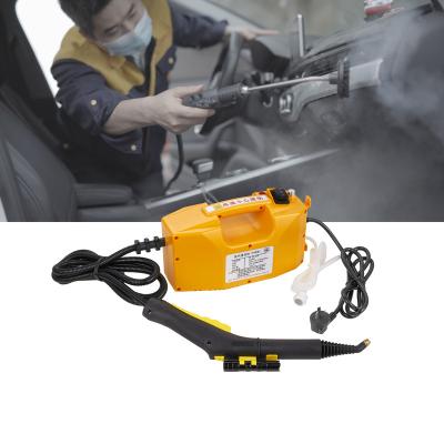 China Newest Household Water Saving Steam Cleaning Machine Yellow Adjustable Portable Pressure Steam Cleaner for Carpet, Mattress and More for sale