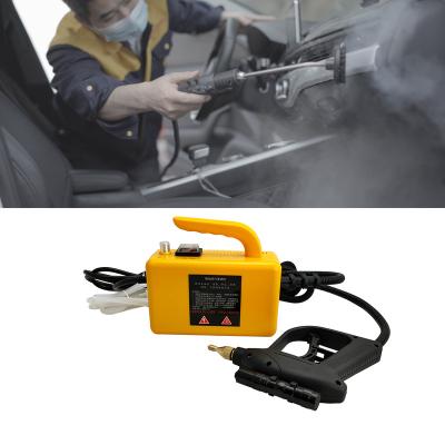 China Yellow Color Portable Car Steam Cleaner Movable Multifunctional Detailing Steam Cleaner Machine Black for sale