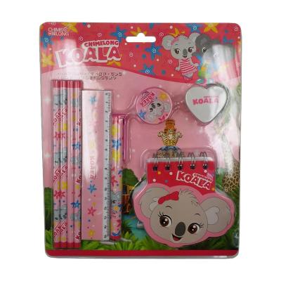 China Eco-Friendly Custom Cute Kids Pencil Case Eco-Friendly Stationery Sets for sale