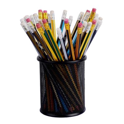 China office & Bulk Custom Logo Printed Sharpened Hexagon Round Pencil School Stationery Triangle HB Pencils for sale