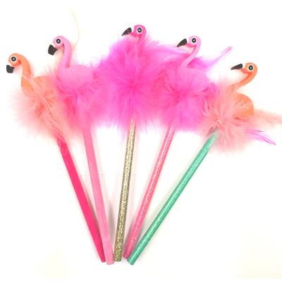 China For Wenli HB Topper Pencil Erasers Custom Pencil With Flamingo Promotional Eraser Topper for sale