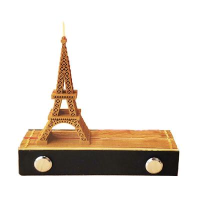 China Promotional Sticky Cube In Loose Leaf Gift Set Eiffel Tower Building Block 3D Note Memo Pad Memo Pad With Box for sale