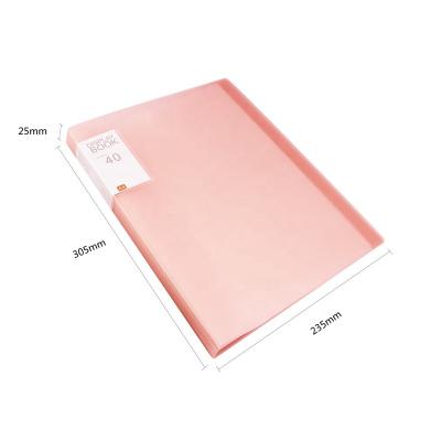 China A4 size pp durable custom plastic clear document file folder for school supplies for sale