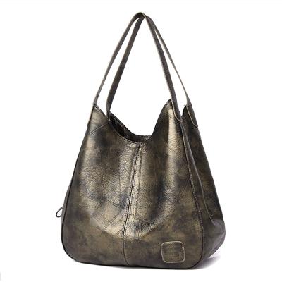 China Fashion PU Faux Leather Totes Women Handbag for sale