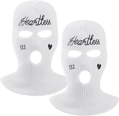 China Wholesale high quality colorful headear hole balaclava polyester three character balaclava custom embroidery logo balaclava for sale