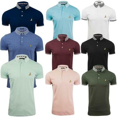 China Custom Logo Custom Made 100% Polyester Polo Shirts For Men With Neck White T-shirt Cheap High Quality Shirts From China Factory for sale