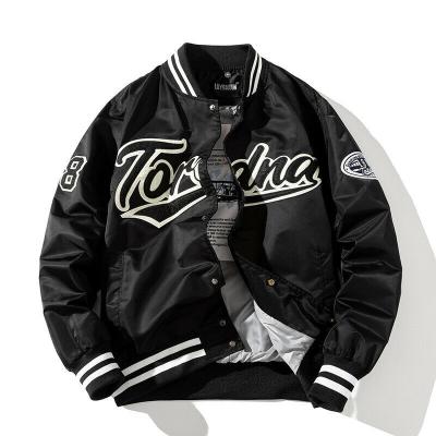 China 2023 New Custom Logo Custom Design Collar Cheap High Quality Baseball Jacket For Women And Men With Hood For Adults for sale