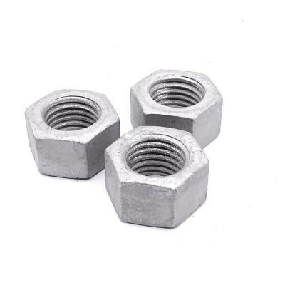 China High Reliability Factory Wholesale Hex Nut Hot Dip Galvanizing Hex Nuts High Strength Hex Nuts for sale