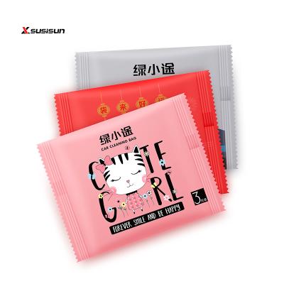 China Custom Cute Self Adhesive Plastic Disposable Garbage Bags Eco-friendly Design Garbage Bags Car Plastic Garbage Bags for sale