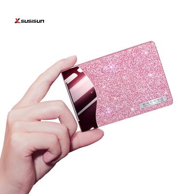 China Customized Luxury Starry Magnetic Foldable Card Holder Fashion Sky Magnetic Card Holder Driver's License Card Holder for sale