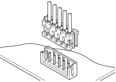 Китай Провод Crimp Disconnectable электрический для восхождения на борт тангажа разъемов 2.5mm продается