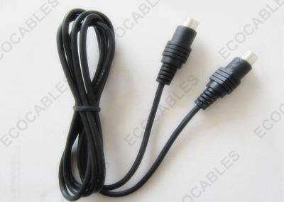 China Black Power Din Cable MIDI Interface / 5 Pin MIDI Cable Male to Male for sale