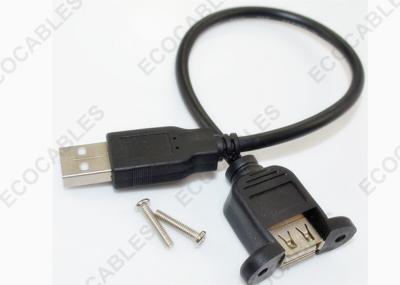 Cina Doppia prolunga USB di dati laterale, al cavo del supporto del pannello di AF con la vite in vendita