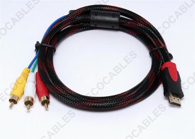 China HDMI To AV Cable Male Gold Plated RCA Audio Cable For TV for sale