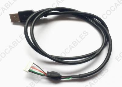 China UL2725 USB Extension Cable Black PVC Jacket USB A male Cable With MLX 51004 Connector for sale