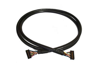 China Black Electrical Computer Wire Harness With DuPont 16P Connector for sale