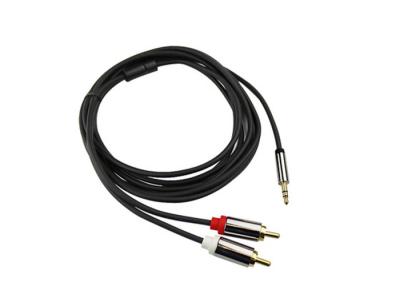 China cabo audio do Rca do homem do comprimento dois de 0.3-3mm para o peso leve do automóvel à venda