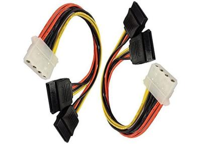 China 4 Pin IDE Female Molex a doblarse cable del adaptador en Y del poder de SATA en venta