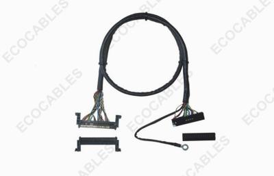 China LCD LVDS Cable Assembly , FIR-E 30P To Dupont 30P LVDS Cable for sale