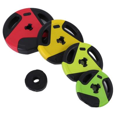 China Universal Quality Quantity Assured Standard Gym Equipment Ttwo-Tone Weight Plate for sale