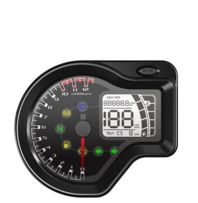 China Motorcycle Motorbike Tachometer Universal Use White Backlight Display Tachometer for sale