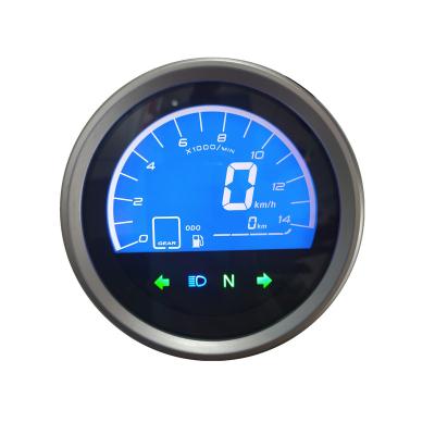 China Show Speed ​​Mileage Circular Motorcycles Meter Universal Motorcycle Tachometer for sale