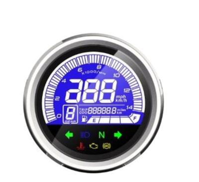 China High Quality Round ABS Motorcycle Tachometer LCD Display Tachometer For EV for sale