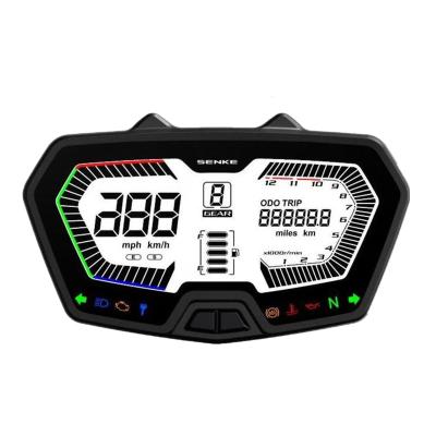 China Luxury Motorcycle Tachometer LCD Display Motorcycle Meter Digital Tachometer For Motorcycle for sale