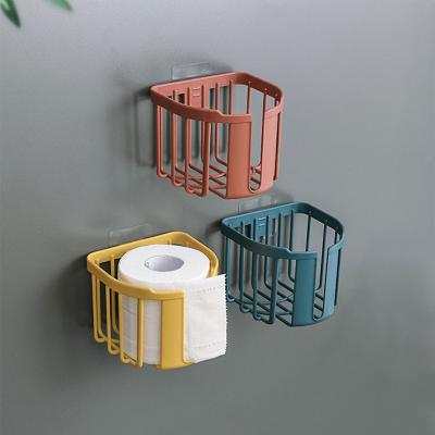 China Wall Mountable Multi-Function Wall Mount Stand Holder Storage Roll Tissue Box Hanger Toilet Paper Roll Shelf WC Accessories for sale