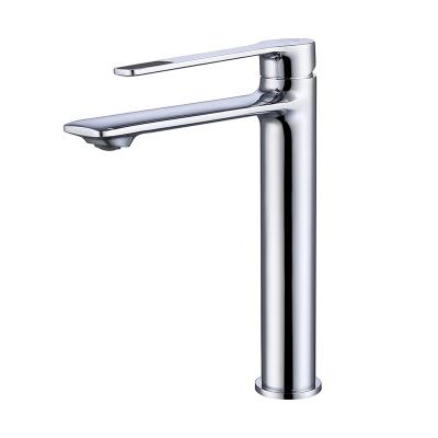 China Hot/Cold Mixer Contemporary Bathroom Hot and Cold Single Lever Basin Sink Water Tap Mixer Brass Modern Faucet for sale