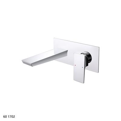 China Hot/Cold Mixer Chrome Hot And Cold Water Basin Handle Faucet Concealed Basin Faucet Taps for sale