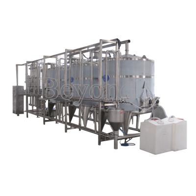 China Full-auto 500LPH CIP System CIP Cleaning System Single or Double Circuit or More for sale