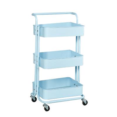 China Sustainable Kitchen Rolling Set Storage Push Cart Utility Cart Organizer for sale