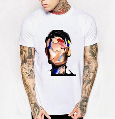 China Men's Combed White 100% Cotton Anti-Shrink Blank T-Shirt Oversized Custom Printing From Whosale for sale