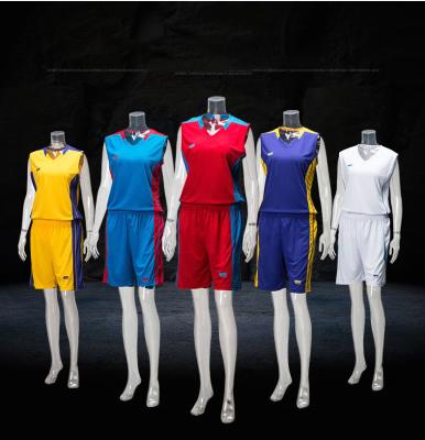 China Breathable Custom Your Own Reversible Team Basketball Uniforms Basketball Jersey Set For Women for sale