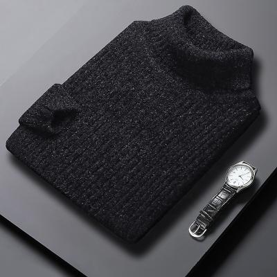 China Wholesale Anti-wrinkle Modest Turtleneck Plain Bulk Blank Crochet Winter Top Sweater Knitted Sweater Men for sale