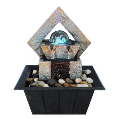 China Craftsman LED and Indoor Crystal Glass Ball Waterfall Ball Fountain for sale