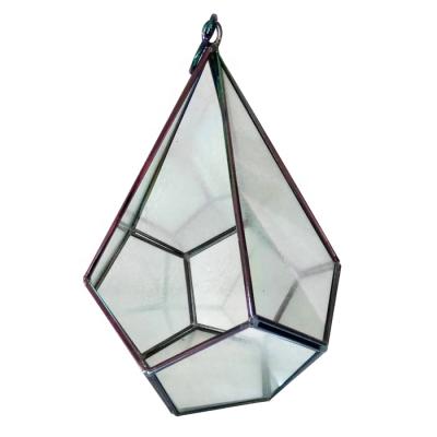 China Contemporary Geometric Modern Home Decor Mini Greenhouse Glass Indoor Planters for sale