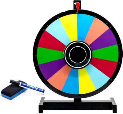 China 2 Sided Prize Wheel Spinner 18 Inch Easy Table Stand - Round Dry Erase Prize Wheel for sale