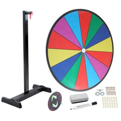 China Professional Fortune 18 Inch Dry Erase Roulette Spinning Wheel For Carnival Games PW-WC for sale