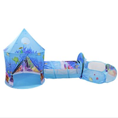 China Sports Play Colorful Pit Ball Kids Indoor Outdoor Foldable Canvas Kid Play Small Teepee Kids Play Toy Castle Tunnel Tent House for sale