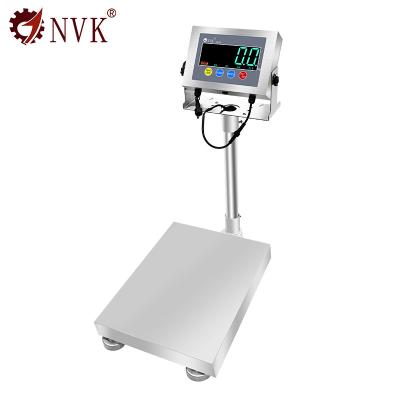 China NVK TCS-NK-K5 100kg 150kg 300kg Stainless Steel Platform Scale Carbon Steel 500kg Bench Scales for sale