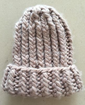 China JOINT Women Knit Chunky Slouchy Pattern Warm Winter Hat for sale