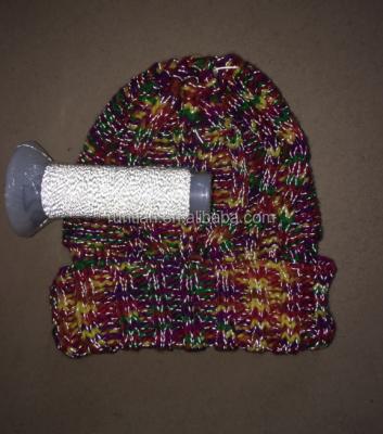 China New JOINT High Technique Women's Cable Knitting Cap Multicolor With Reflex Yarn for sale