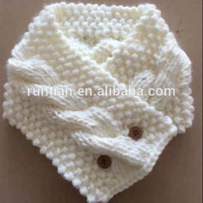 China Short Kids Cute Winter Soft Chunky Acrylic Knitting Scarf for sale