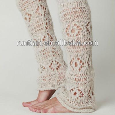 China Visorless Hand Knit Acrylic Mohair Spandex Leg Warmers for sale